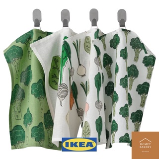 IKEA ผ้าเช็ดจาน ผ้าเช็ดมือ ขาว/เขียว/มีลาย 30x40 ซม. พร้อมส่ง ราคาถูกสุด