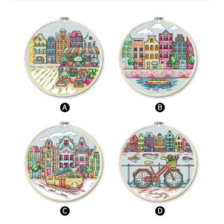 ชุดปักครอสติช วิว เมือง ทิวทัศน์ (Cityscape Cross stitch kit)