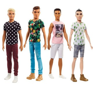 Barbie® Ken Fashionistas บาร์บี้ ตุ๊กตา ผู้ชาย เคน แฟชั่นนิสต้า ของเล่น DWK44 CH