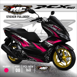 Mc สติกเกอร์ตัด PCX 160 องศา 2022 - Dekal Pcx160 ใหม่ล่าสุด 2021 2022 สีทอง เรียบง่าย MCD PCX 160 08