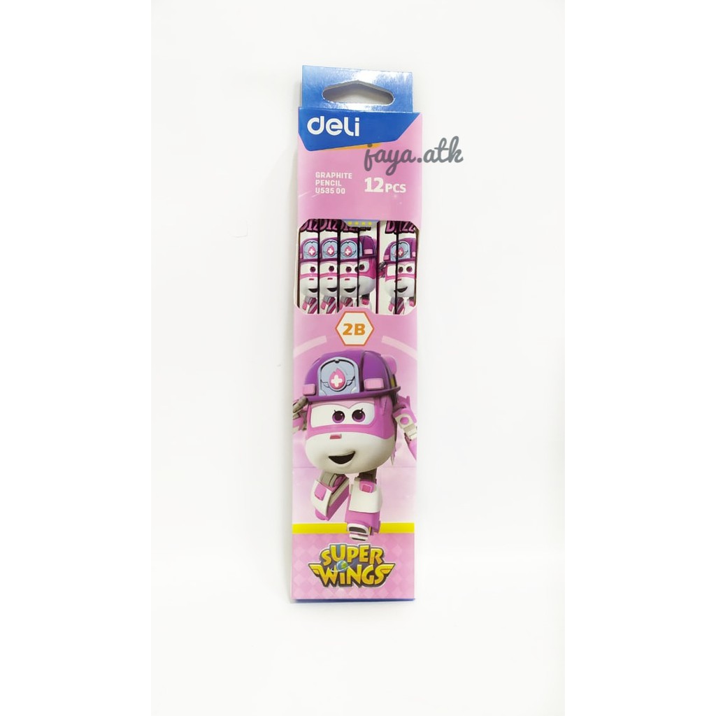 2B PENCIL CUTE CHILDRENS CHARACTER PENCIL DELI U 53500 2B WOODEN PENCIL