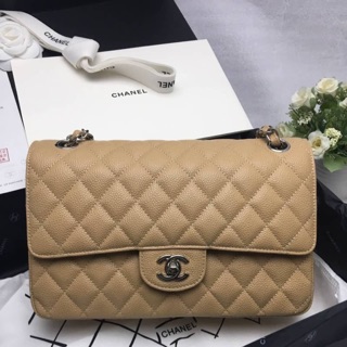 ❌❌ 🎊🎊ใหม่มากพร้อมส่งค่ะ Chanel Classic Flap bag Caviar skin (Ori )📌Size 25 cm.