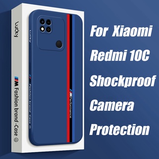 Redmi 10C เคสโทรศัพท์มือถือ ซิลิโคนนิ่ม สําหรับ ​Xiaomi เคสโทรศัพท์มือถือแฟชั่น กันกระแทก ป้องกันกล้อง พร้อมสายคล้องมือ สําหรับ Xiaomi Redmi Note 9