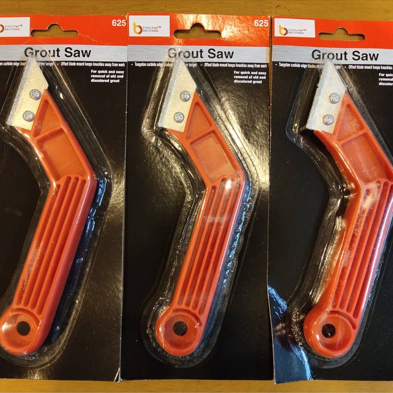 ROCKMAX มีดขูดยาแนว 3 ชิ้น (ทนทาน) ราคาเดียว grout saw ใช้ ขูดลอกยาแนวห้องน้ำ