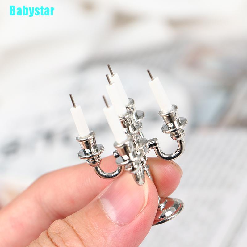 (Babystar) เชิงเทียน ขนาดเล็ก สําหรับบ้านตุ๊กตา 1 ชิ้น