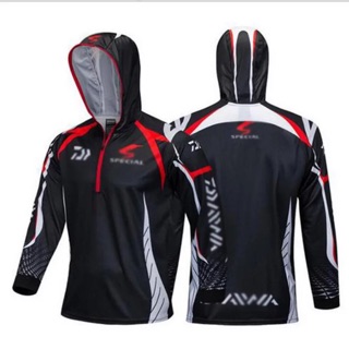 เสื้อตกปลา Daiwa มีฮูด ป้องกัน UV