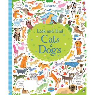 DKTODAY หนังสือ USBORNE LOOK AND FIND CATS AND DOGS