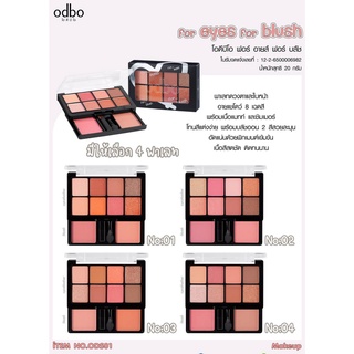 ODBO FOR EYES FOR BLUSH EYESHADOW &amp; BLUSH ON : โอดีบีโอ ฟอร์ อายส์ ฟอร์ บลัช อายแชโดว์ บลัชออน ODS01