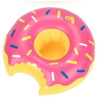 Flaot Me Summer ที่วางแก้วเป่าลม โดนัท สีชมพู Inflatable Donut Pink Cup Holder