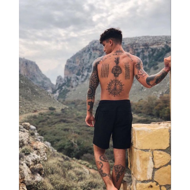 แทททูติดผิว ยันต์ฉัตรเพชร tattoo