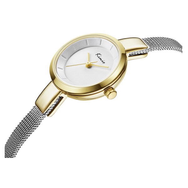 Kimio นาฬิกาข้อมือผู้หญิง สายสแตนเลส  รุ่น KW6115 Silver/Gold