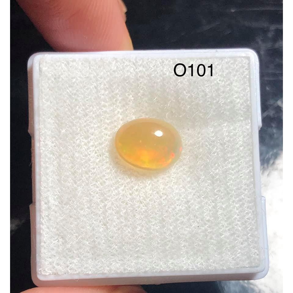 O101 โอปอลเอธิโอเปีย นน 1.3กะรัต ขนาด 9x7x4มิล opal ethiopia มีตำหนิธรรมชาติ