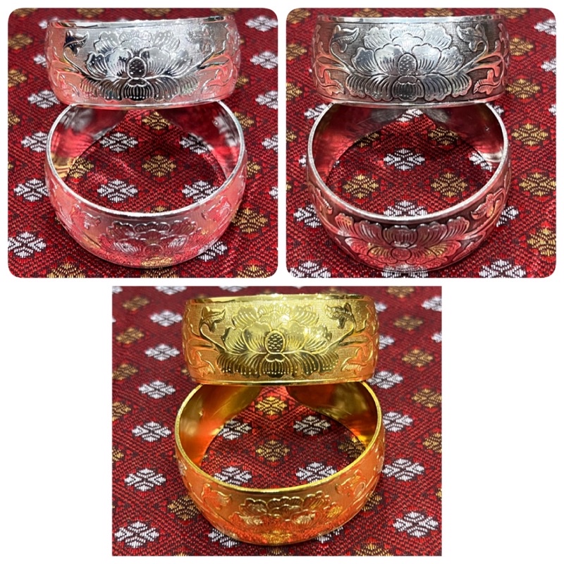 ✨กำไลข้อมือ เงินขาว ทอง เงินรมดำ กำไลสแตนเลส✨พร้อมส่งในไทย✨