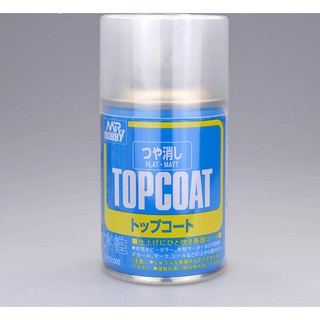 สเปรย์พ่นเคลียร์ Mr.Hobby Topcoat Flat Matt Spray 86ml. B503 เคลียร์ด้านสำหรับพ่นงานโมเดล กันดั้ม กันพลา Gundam Gunpla