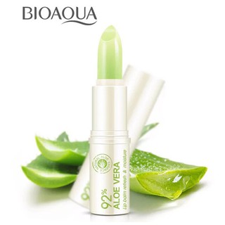 Bioaqua Aloe Vera 92% Lip Balm ลิปบาล์ม ว่านหางจรเข้ เพิ่มความชุ่มชื่นแก่ริมฝีปาก ปริมาณ 4 g. รหัสสินค้า 2015