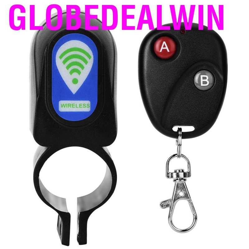 Globedealwin Bike Bicycle Anti-theft Alarm Lock Cycling Wireless Remote ...