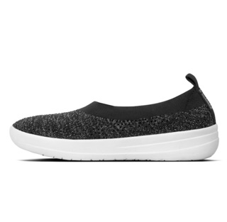 fitflop uberknit ballerina black