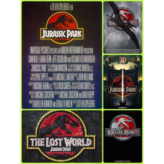 โปสเตอร์ Jurassic Park 1-3 กำเนิดใหม่ไดโนเสาร์ ขนาด 11.5 X 16.5  (A3)