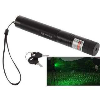 Laser pointer เลเซอร์พ้อยเตอร์ รุ่น PM 303 แบ่ง 2 ท่อน ไฟสีเขียว