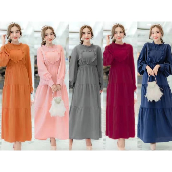 MUSLIM WEAR HEART DRESS VIRAL BY BKKGO4U 1 ชิ้น