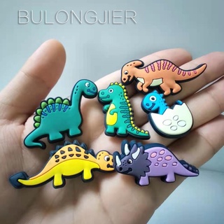 พร้อมส่ง หมุดติดรองเท้า Croc Jibz รูปไดโนเสาร์น่ารัก หลากสีสัน DIY