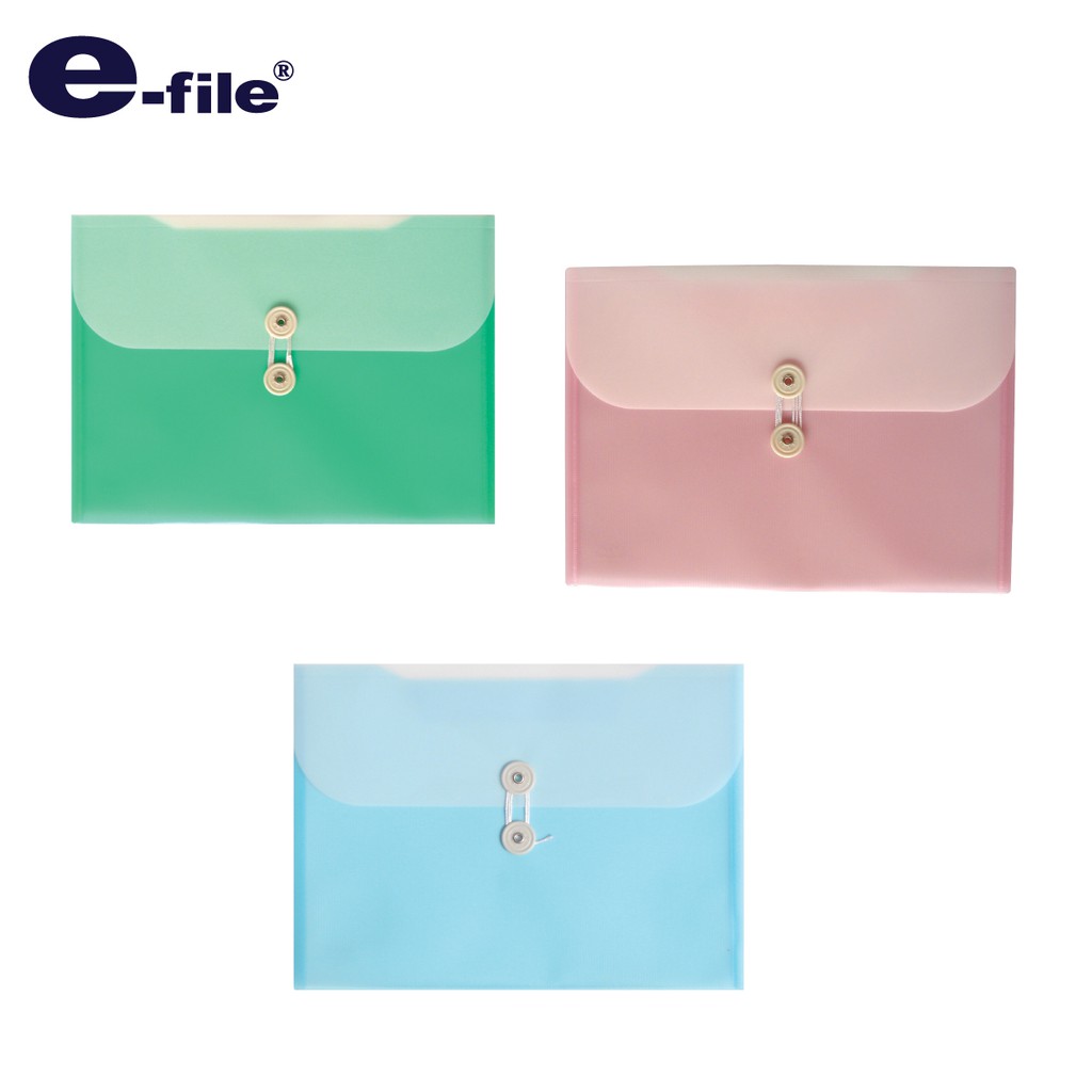 แฟ้ม e-file (อี-ไฟล์) แฟ้มซองผูกเชือก 2 ชั้น แนวนอน แฟ้มซอง A4 รหัส 46AH