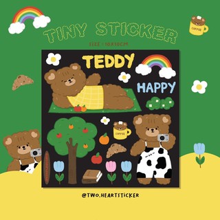 Tiny Sticker 🧸 happy teddy collection สติ๊กเกอร์