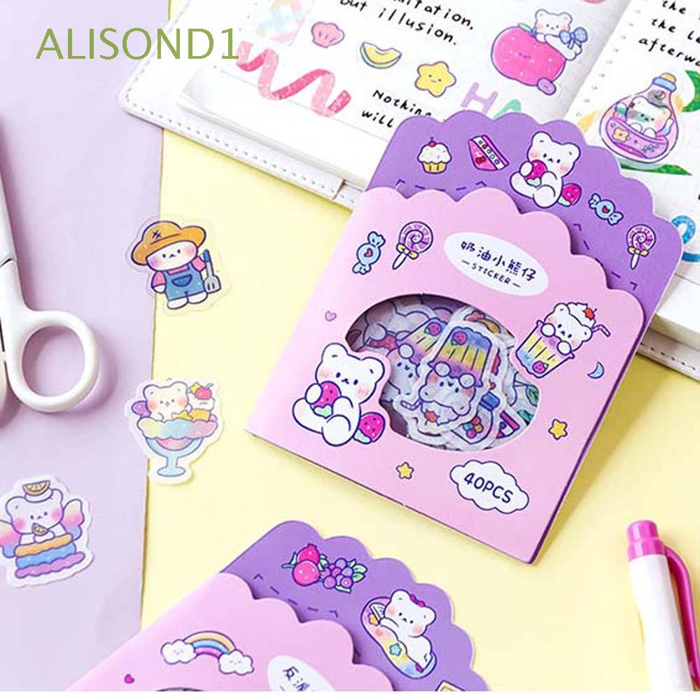 ALISOND1 40 pcs/pack Decorative Stickers Gift for Kids Decoration Paper ...