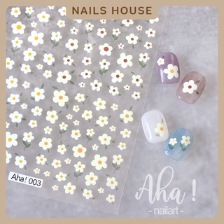 🏡  สติ๊กเกอร์ติดเล็บ สติกเกอร์แต่งเล็บ ตกแต่งเล็บ แบบบาง ญี่ปุ่น เด็ก Sticker Aha-003