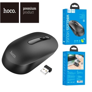 เม้าไร้สาย มีเสียงคลิก Bluetooth Wireless Mouse Hoco GM14 เมาส์สีดำ USB wirelessเมาส์ Hoco UA18