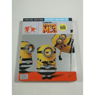 Bluray Steelbook 3D+2D Despicable Me 3