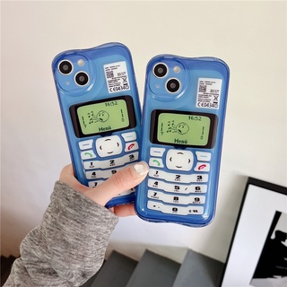 เคสซิลิโคน สำหรับ iPhone 14 Pro Max 14 Plus iPhone 13 Pro Max iPhone 12 Pro Max iPhone 11 Pro Max X XR XS MAX Creative Cartoon NOKIA Design Silicone Case