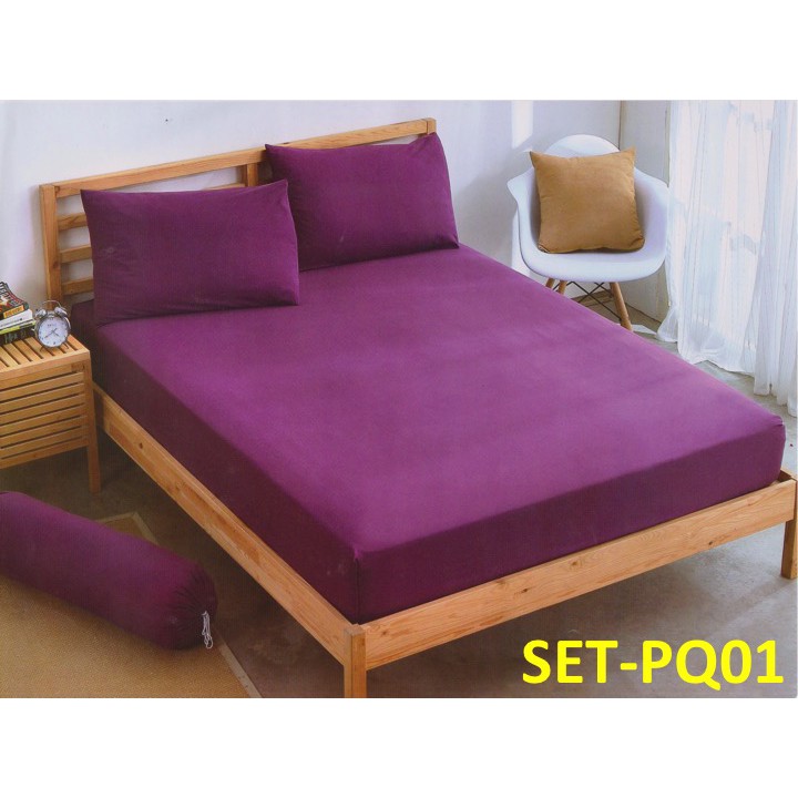 [✔]🎁ฟรี 1 ความลึกลับ 5 IN 1 ผ้าปูที่นอนรัดมุม Queen ผ้าฝ้าย 100% (SET-PQ)