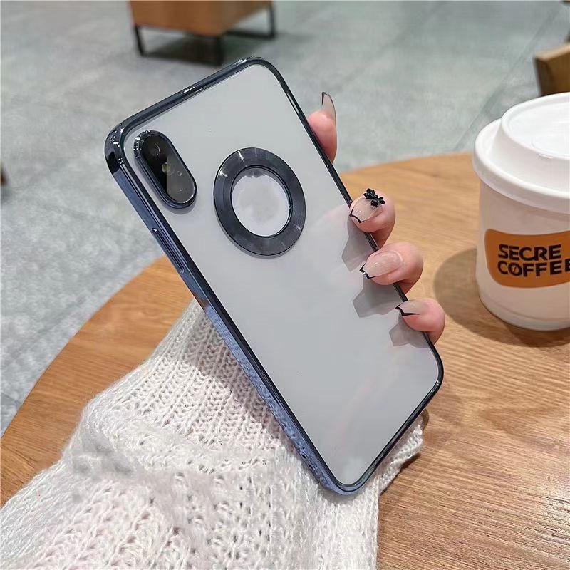 เคสโทรศัพท์มือถือแบบนิ่ม ใส กันรอยเลนส์กล้อง ขอบสี่เหลี่ยม สําหรับ iPhone 11 Pro MAX X XR XS MAX 7 8 Plus se 2020 se 2022 - รูปที่ 2