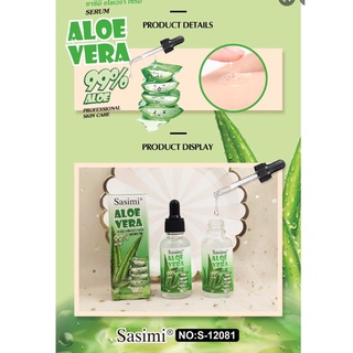 ⚡FLASH SALE⚡♡พร้อมส่ง S-12081 เซรั่ม Sasimi AloeVera Serum 30 ml เซรั่มอโลเวร่า