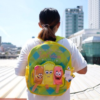 กระเป๋าเป้ SpongeBob สปอนบ๊อบ Ice Cream 14นิ้ว Sponge Bob สพันจ์บ๊อบ