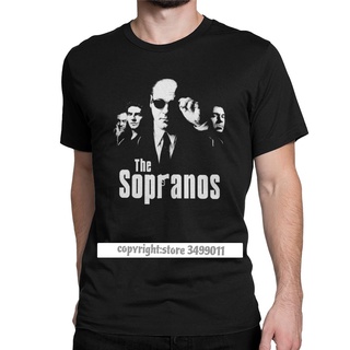 เสื้อยืด พิมพ์ลาย The Sopranos ฮิปสเตอร์ Camisas Crime Drama Tv Series Bada Bing Tony แฟชั่นผู้ชายS-5XL