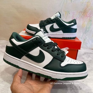 🚩 [พร้อมส่ง] Dunk Low Dark Green สีเขียวเข้ม🌲 รองเท้าผ้าใบ รองเท้าลำลอง สินค้าพร้อมกล่องใบเสร็จ มีเก็บปลายทาง