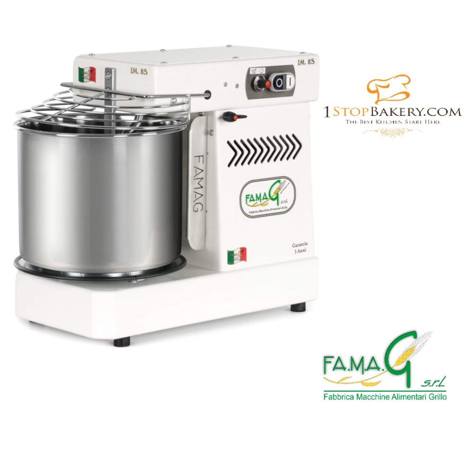 เครื่องตีขนมปัง Famag AgriEuro IM8/S/10Vel. Ribaltabile Dough mixer (0.5kg/8kg.) (สนใจสอบถามเพิ่มเติมได้นะครับ)