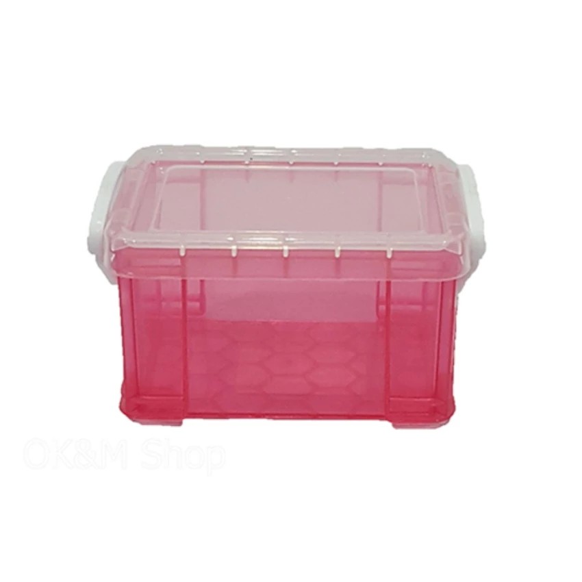 OL&P shop กล่องพลาสติก เหลี่ยม ขนาดนาน 12x9x7ซม.