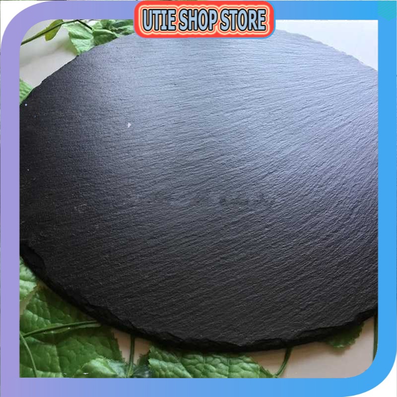 USS - XYZLS Western Round Natural Plate Plate BBQ Steal Dinner Plate - XT33 - Utie Shop Store