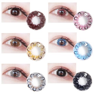 JLNM_2Pcs Colored Contact Lenses Comfortable Cosmetic Wear Parties Makeup Eyewear