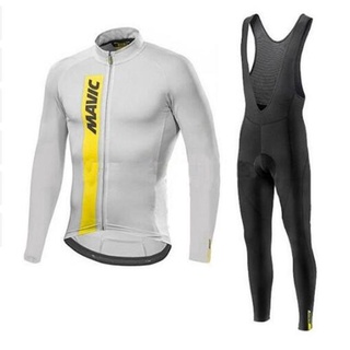 MAVIC พร้อมส่ง ใหม่ เสื้อกีฬาแขนยาว เจล 9D ระบายอากาศ แห้งเร็ว สําหรับขี่จักรยาน