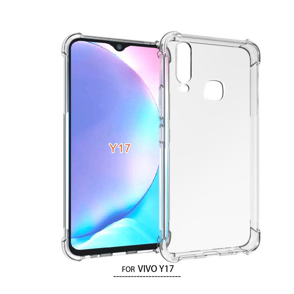 เคส Vivo Y12 / Y17 / Y15(2020) ใช้ตัวเดียวกัน แบบ TPU ใสเสริมขอบและมุมกันกระแทกหนา 1.5 mm.