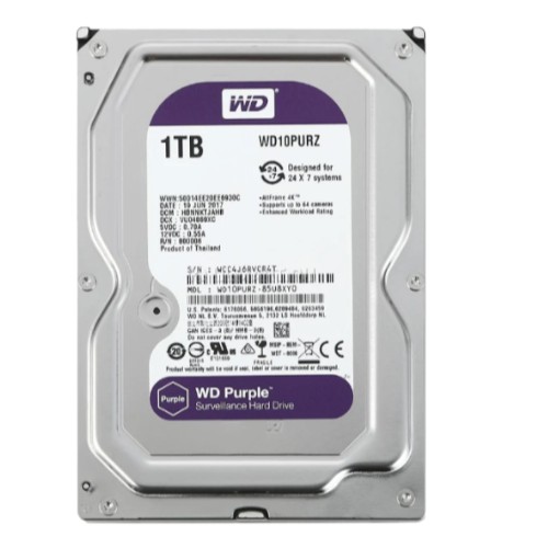 Western Harddisk ฮาร์ดดิสก์กล้องวงจรปิด WD Purple 1 TB รับประกัน 3 ปี #2