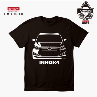 เสื้อยืดผ้าฝ้ายพิมพ์ลายแฟชั่น เสื้อยืด พิมพ์ลายรถยนต์ Toyota Kijang Innova Reborn