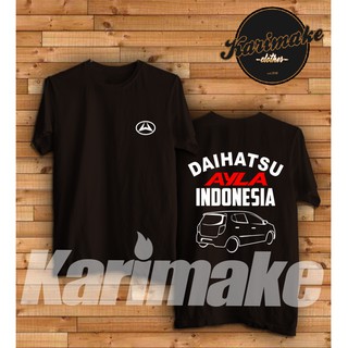 เสื้อยืดผ้าฝ้ายพิมพ์ลายแฟชั่น เสื้อยืด ลาย Daihatsu Ayla Indonesia สําหรับยานยนต์