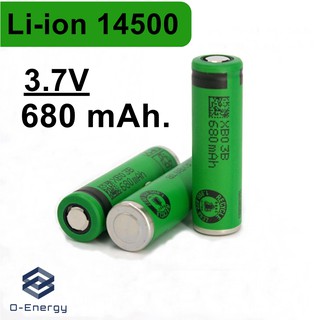 ถ่านชาร์จ Li-ion 14500 3.7V ความจุ 680mAh VI08E