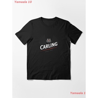 เสื้อยืดผ้าฝ้ายพิมพ์ลายแฟชั่นCarlings Art Logo Bier Essential T-Shirt เสื้อยืดพิมพ์ลาย เสื้อยืดผู้หญิง เสื้อยืดผู้ชาย เส