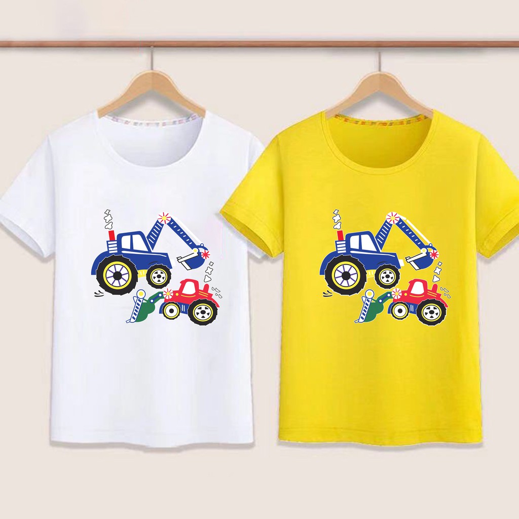 K-2061-SHORT เสื้อยืดแขนสั้นเด็กสไตส์เกาหลี สกรีนลายการ์ตูนน่ารักใส่ได้ทั้งหญิงและชาย ผ้าโพลีเอสเตอร์ ใส่สบาย**ปลีก-ส่ง